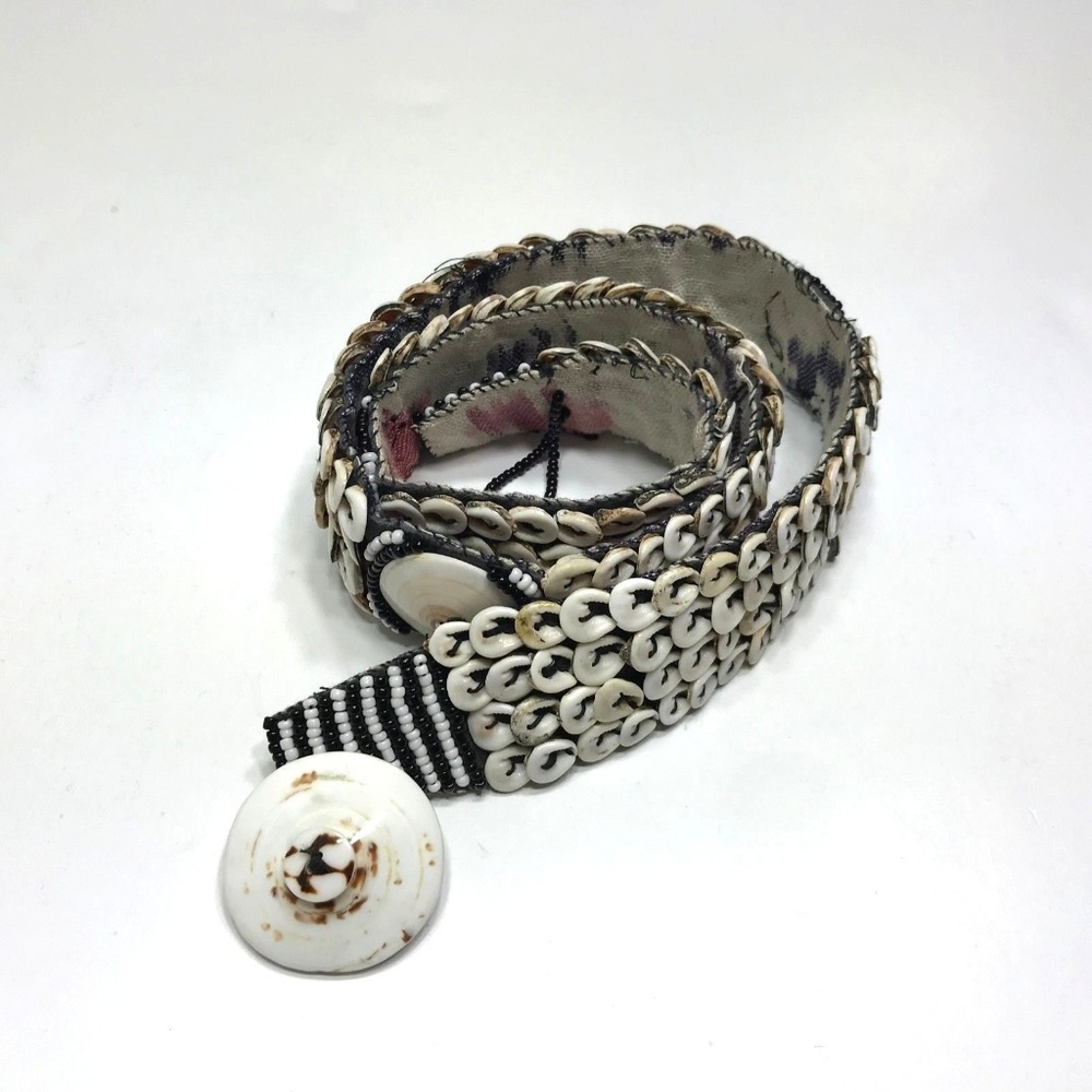 Handmade Beaded Cowrie Shell Belt